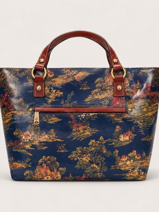 Patricia Nash Handbags - Patricia Nash Alessano Tote Kent Countryside Navy Scenic Print NWT